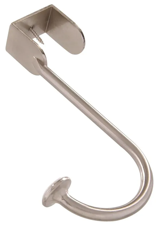 Over Door Hook Stainless Nickel 5 Inch Heavy Duty