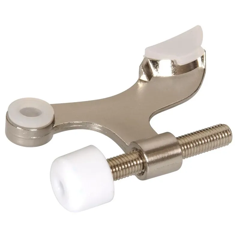 The Hillman Group 852355 Hinge Pin Door Stop For Hollow Core Doors, Satin Nickel
