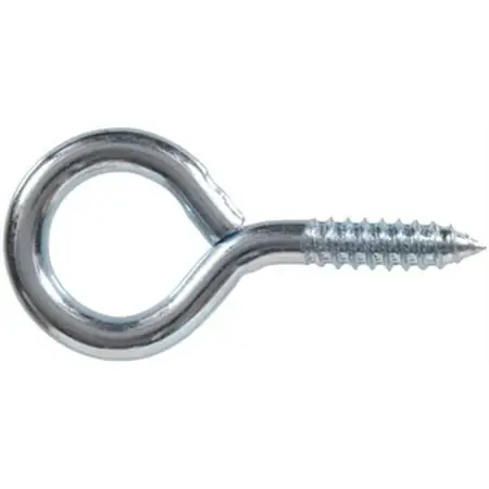852417 Zinc Plated Screw Eye 0.080 X 15/16 Inches - Single Item