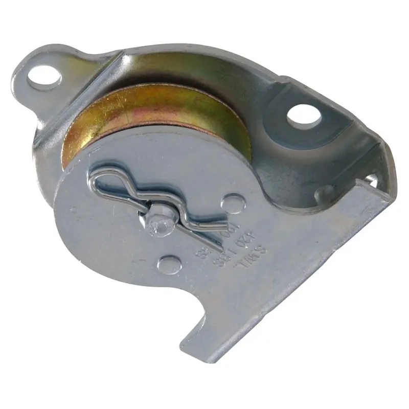HILLMAN 852497 HARDWARE ESSENTIALS HEAVY DUTY SINGLE SHEAVE WALL/CEILING MOUNT PULLEY ZINC (1-1/2 )