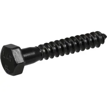 The Hillman Group 852519 5/16 X 1-1/2" Hex Lag Screw- Black Finish 6-Pack