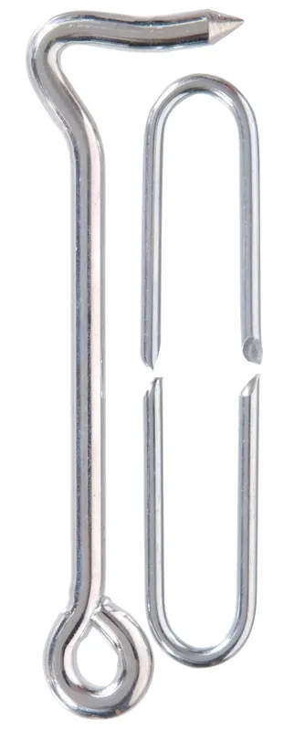 5 Inch Zinc Gate Hook Latch With Staples For Secure Closure