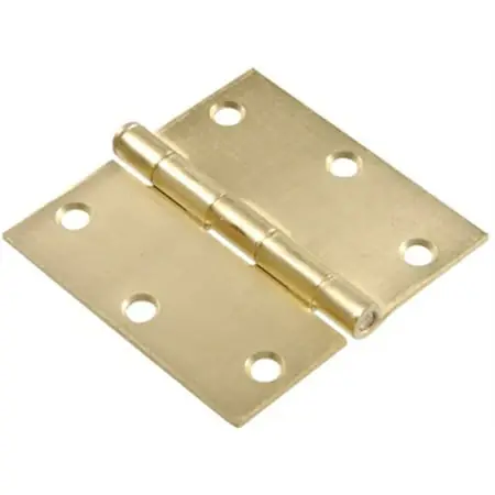 Part 852609 4 Satin Brass Sq Hinge, By Hillman, Single Item, Great Value, New I