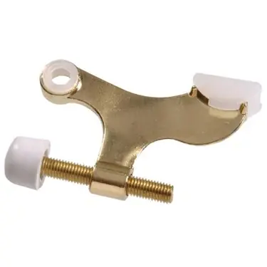 Hinge Pin Door Stop - For Hollow Core Doors - Brass Finish 1-Pack Hillman 852660