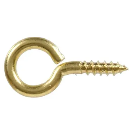 Brass Screw Eye 1/2 Inch - 7cd Solid For Secure Fastening