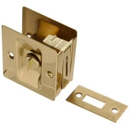 Part 852730 Solid Brass Pocket Door Latch - Durable And Stylish Hardware