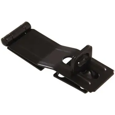 The Hillman Group The Hillman Group 852763 4-1/2‘ - Swivel Staple Safety Hasps - Black Finish 1-Pack
