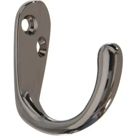 Part 852900 Chrome Clothes Hook, By Hillman, Single Item, Great Value, New In Pa