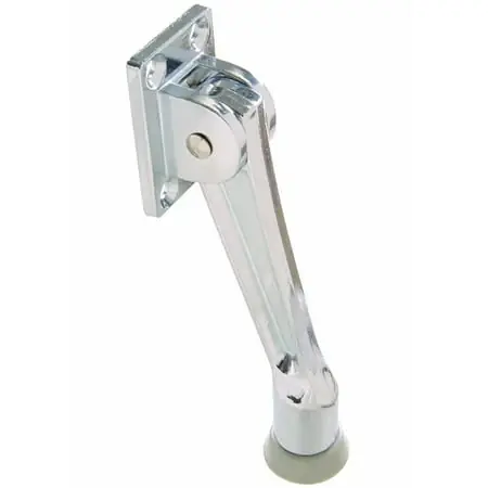 The Hillman Group The Hillman Group 852939 5‘ Kickdown Door Stop- Chrome 1-Pack