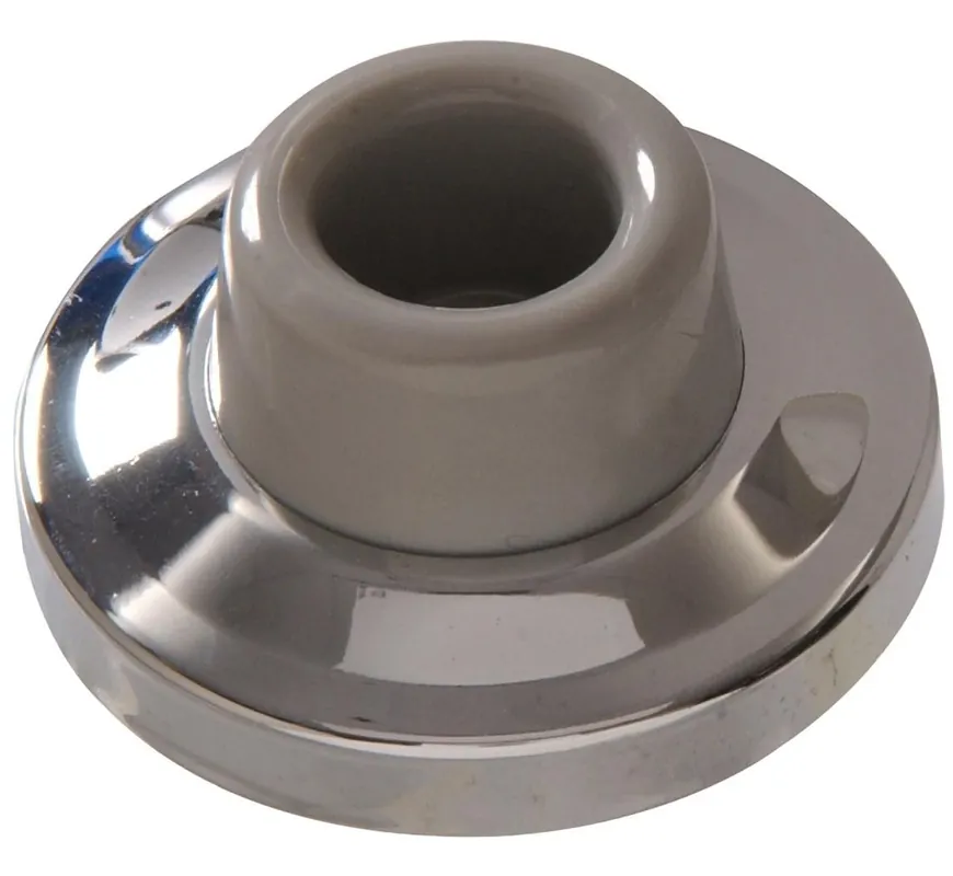 Wall Mount Door Stop - 2-3/8" Durable Rubber With Installation Hardware