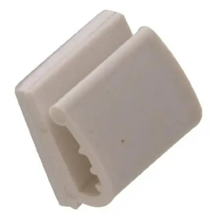 Plastic Wire Clips- White - Adhesive Backed 1Pk Hillman Hooks And Eyes 852984