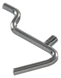 .148" X 7/8" Angled Hook, Zinc Plated Hillman Hooks And Eyes Model 853040