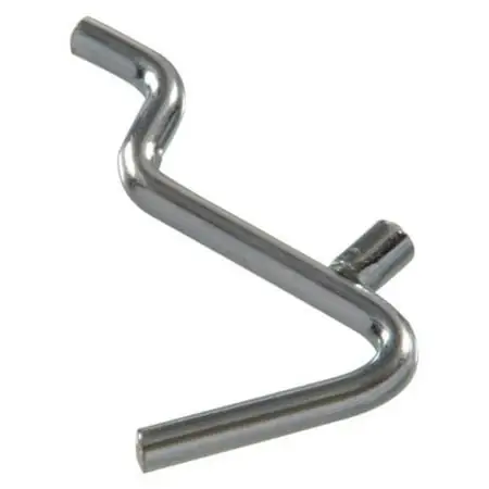 .148" X 2-1/2" Zinc Plated Angled Hook And Eye - Model 853042