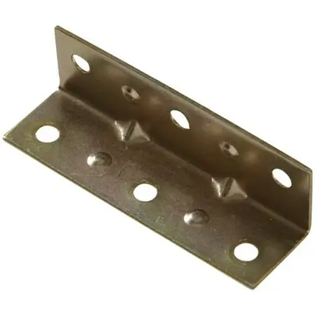 3-1/2 X 3/4 Inside Corner Brace - Zinc And Yellow Dichromate Finish 4Pk Hillman