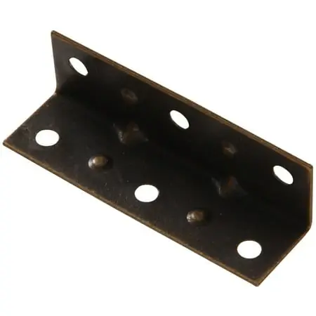 The Hillman Group The Hillman Group 853079 3-1/2 X 3/4 In. Inside Corner Brace - Antique Brass 4-Pack