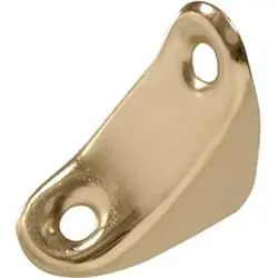 853091 Chair Brace, 1 X 0.75 Inches, Brass Finish