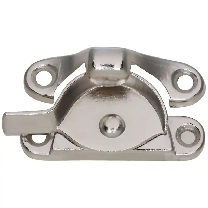 National Hardware Bright Nickel Die-Cast Zinc Sash Lock 1 Pk