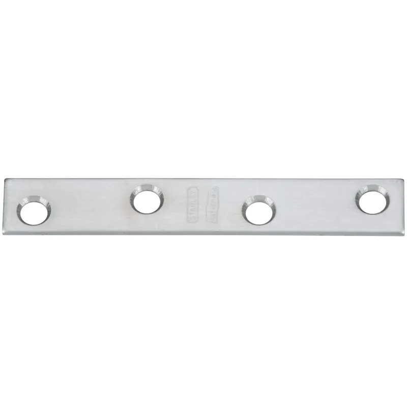 Mending Brace, Stainless Steel, 4 X 5/8 In.