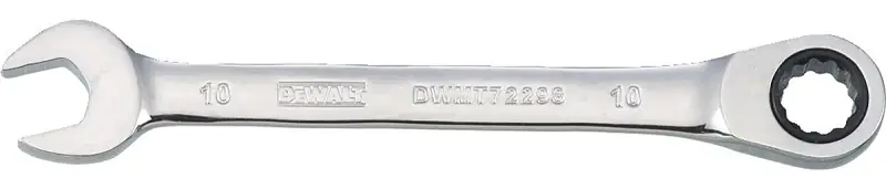 Metric Ratcheting Combination Wrench, Long-Panel, 10mm