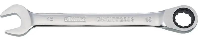 Metric Ratcheting Combination Wrench, Long-Panel, 15mm