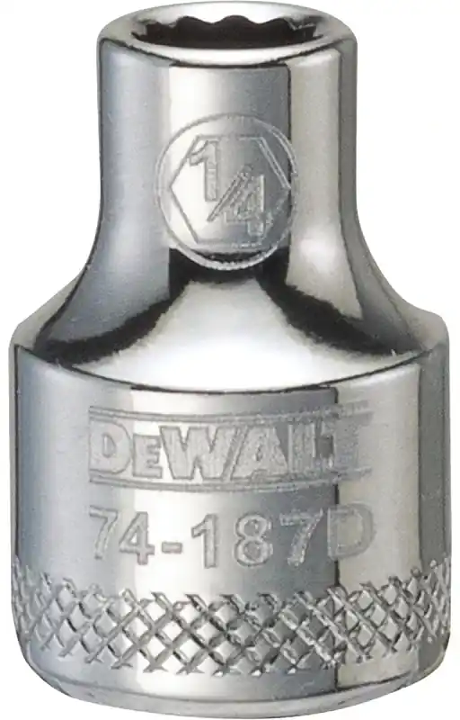 SAE Socket, Shallow, 12-Point, 1/4 In., 3/8 In. Drive