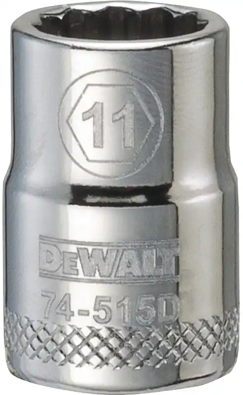 Metric Shallow Socket, 12-Point, 3/8 In. Drive, 11mm