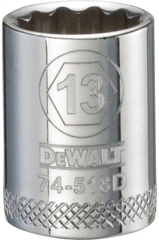 Metric Shallow Socket, 12-Point, 3/8 In. Drive, 13mm