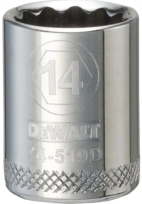 Metric Shallow Socket, 12-Point, 3/8 In. Drive, 14mm