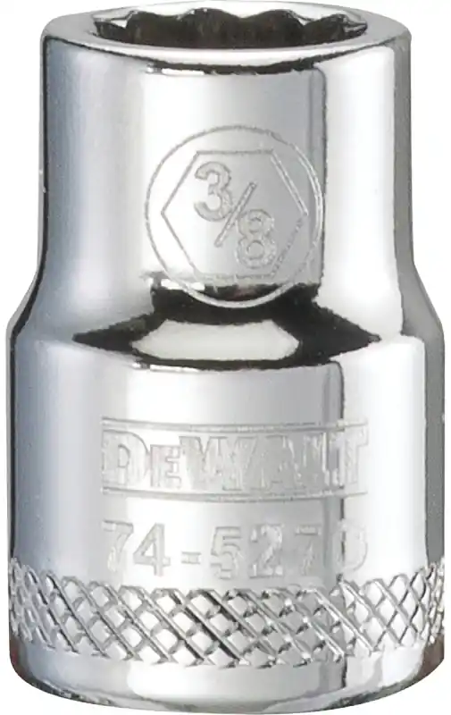 SAE Socket, Shallow, 12-Point, 3/8 In., 3/8 In. Drive