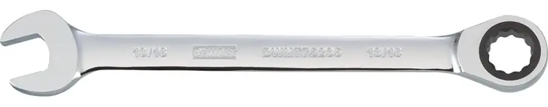 SAE Ratcheting Combination Wrench, Long-Panel, 13/16 In.