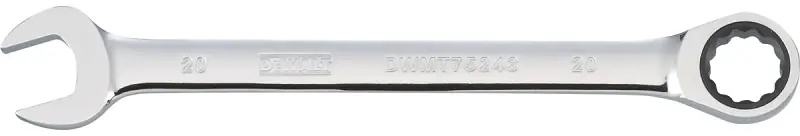Metric Ratcheting Combination Wrench, Long-Panel, 20mm