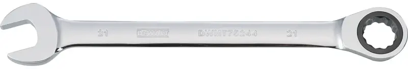 Metric Ratcheting Combination Wrench, Long-Panel, 21mm
