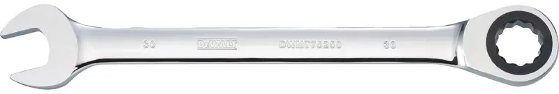 Metric Ratcheting Combination Wrench, Long-Panel, 30mm