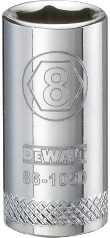 Metric Shallow Socket, 6-Point, 1/4 In. Drive, 8mm