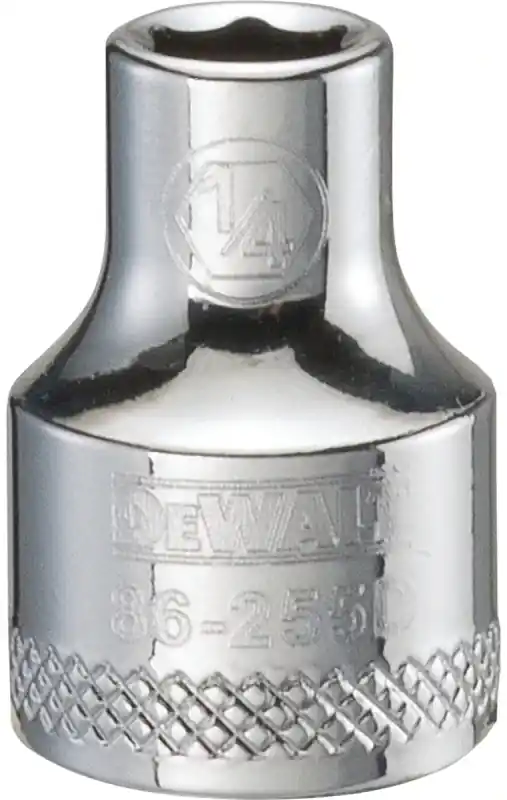 SAE Socket, Shallow, 6-Point, 1/4 In., 3/8 In. Drive