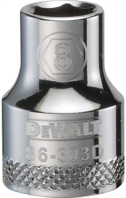 Metric Shallow Socket, 6-Point, 3/8 In. Drive, 8mm