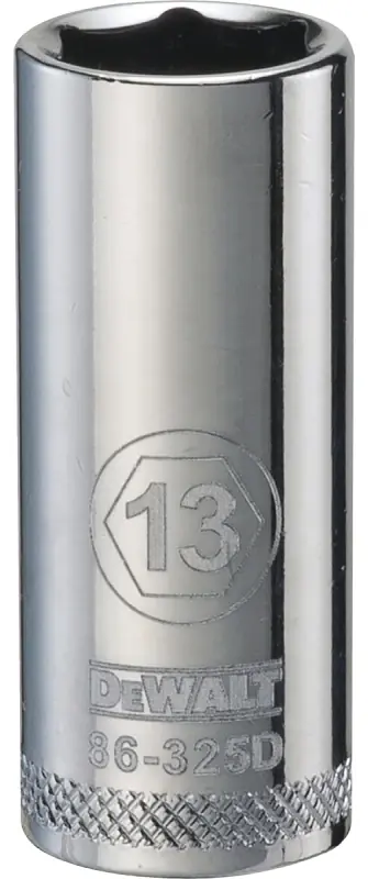 Metric Deep Socket, 6-Point, 3/8 In. Drive, 13mm