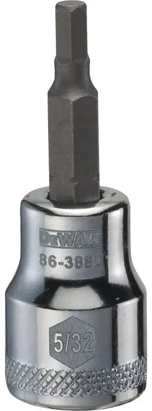 Hex Bit Socket, 5/32 In., 3/8 In. Drive