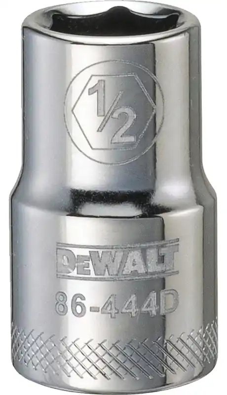 SAE Socket, Shallow, 6-Point, 1/2 In., 1/2 In. Drive