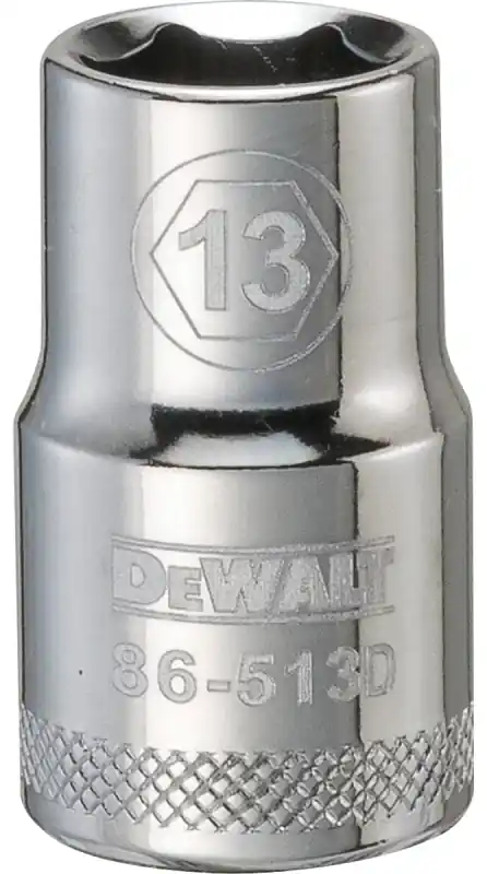 Metric Shallow Socket, 6-Point, 1/2 In. Drive, 13mm