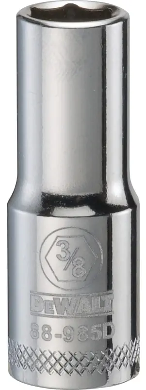 SAE Socket, Deep, 6-Point, 3/8 In., 3/8 In. Drive