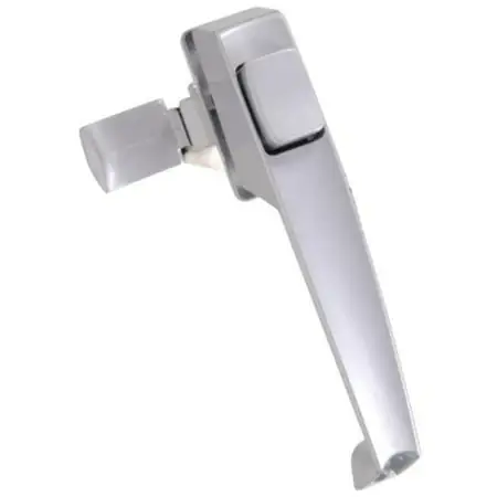 Pushbutton Latch 852062 For Cabinets And Storm Doors - Silver Finish
