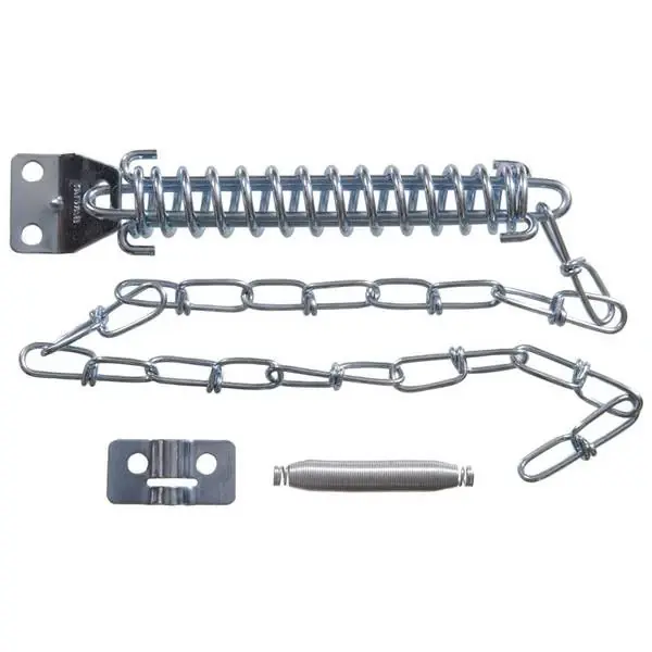 Zinc Plated Chain Door Stop For Screens And Storm Doors - Model 852074