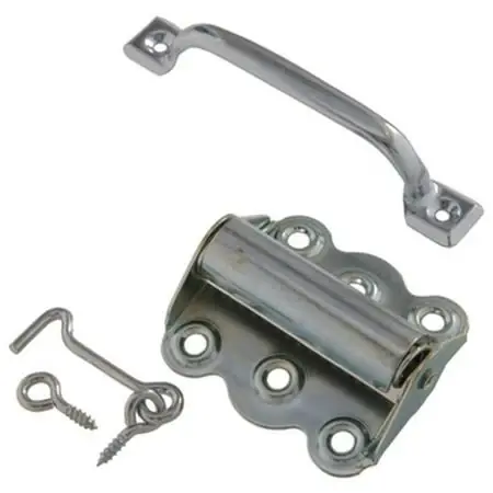 853126 Zinc Plated Screen Door Hardware Set - Single Item