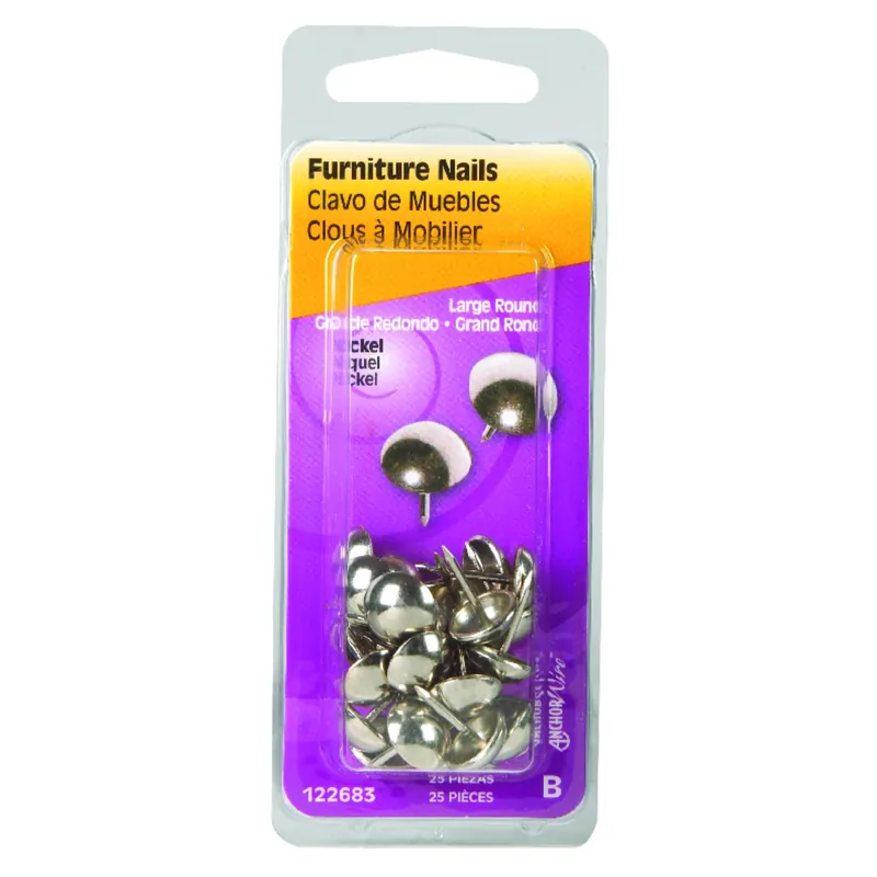 HILLMAN Large Size Brass Furniture Nails 1 Pk