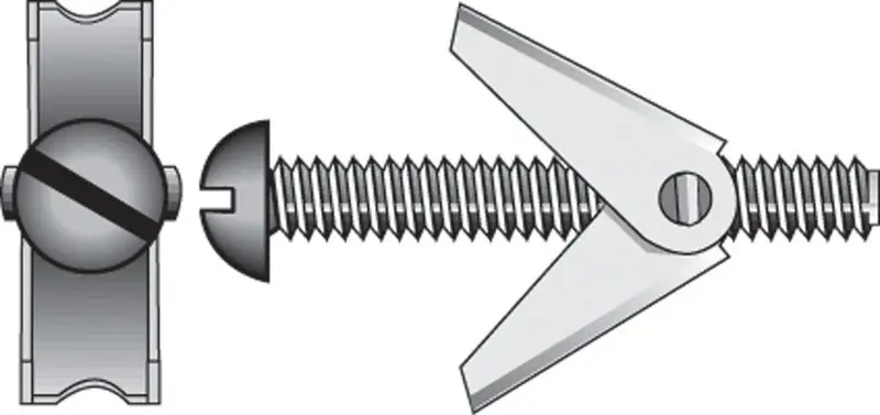 HILLMAN 1/4 In. D X 4 In. L Round Zinc-Plated Steel Toggle Bolt 1 Pk