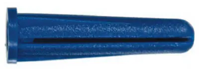 HILLMAN 0.43 In. D X 1.38 In. L Plastic Flat Head Conical Anchor 25 Pk