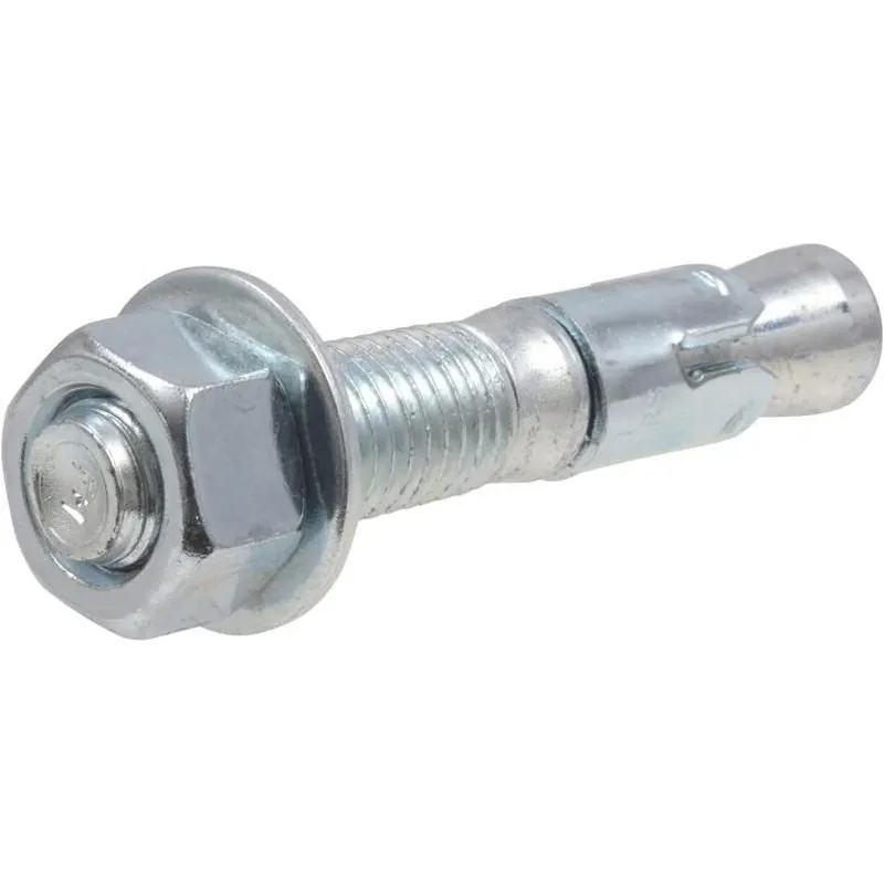 HILLMAN 3/4" Steel Round‑Head Wedge Anchor – 10‑Piece Concrete Fastener Set