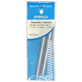 HILLMAN 4.5 In. L X 15/32 In. D Extension Spring 2 Pk
