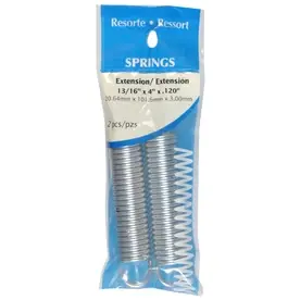 HILLMAN 4 In. L X 13/16 In. D Extension Spring 2 Pk